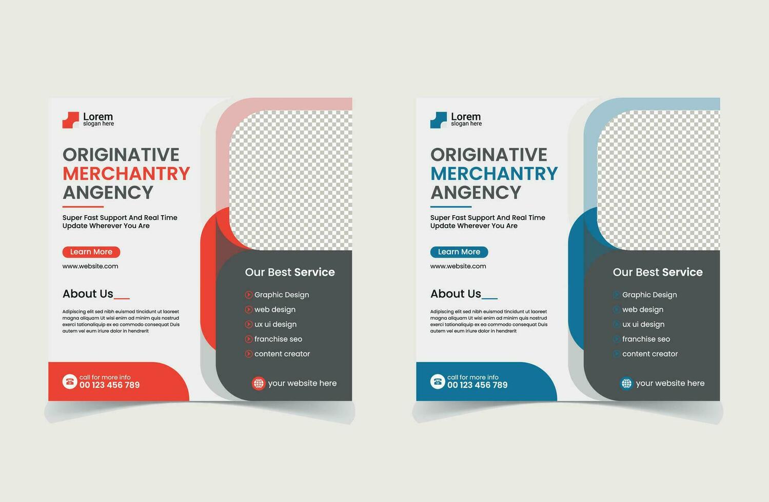 Modern Creative business agency social media post banner design vector