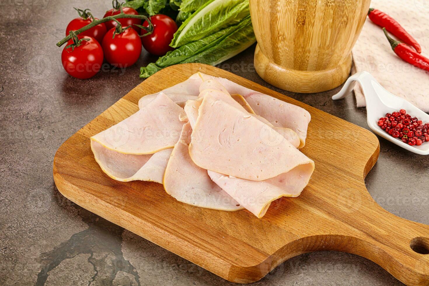 Turkey ham Campana few slices photo