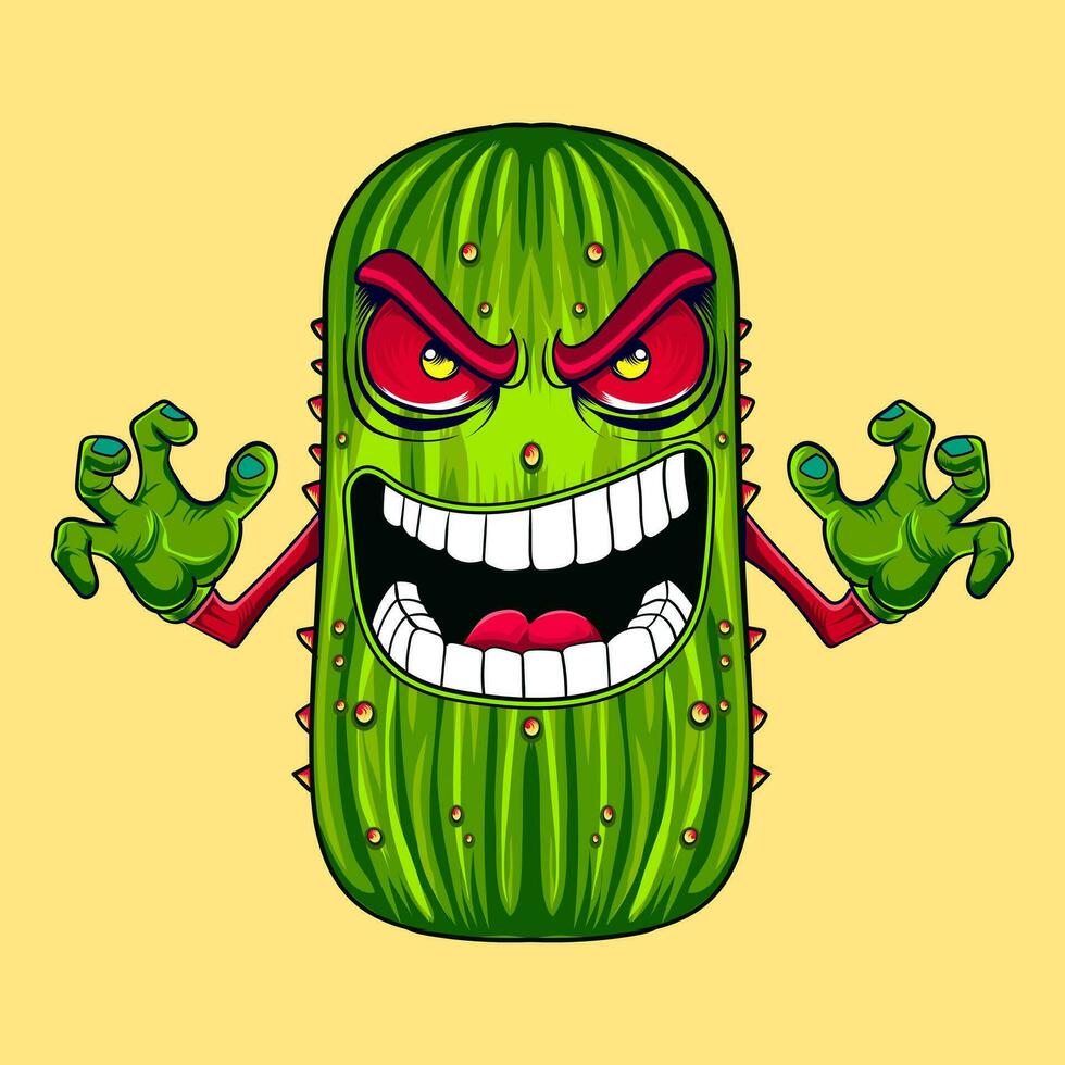 evil pickle vector design