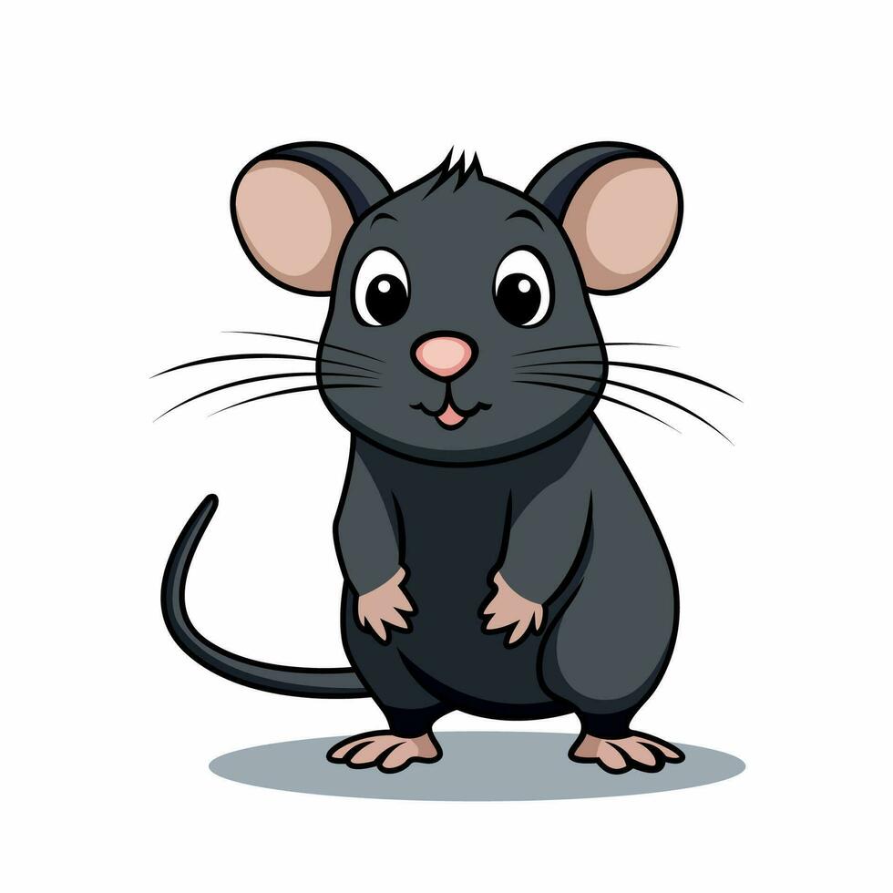 cute mouse vector cartoon illustration