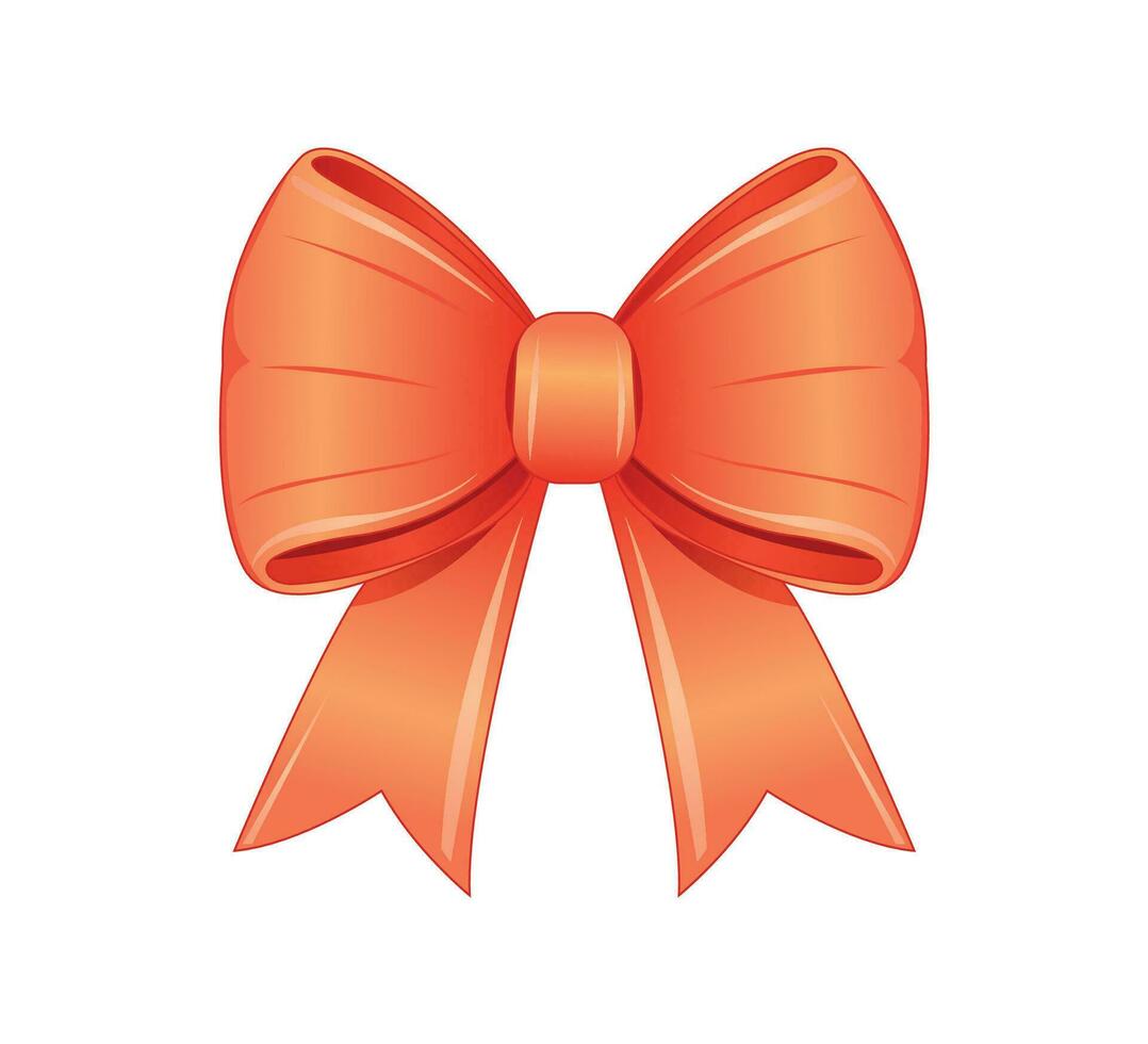 bow with ribbon illustration vector