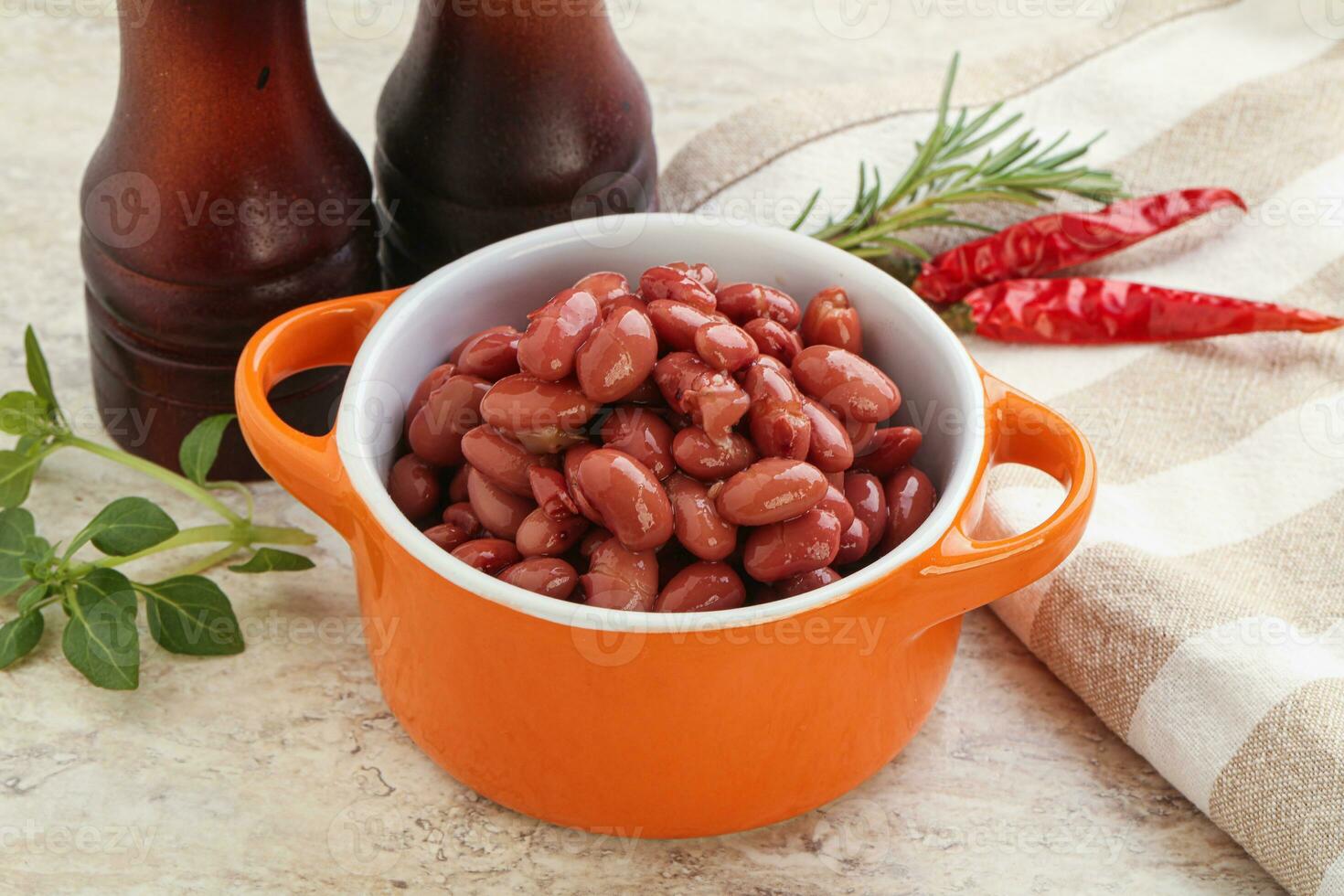 Red bean in tomato sauce photo