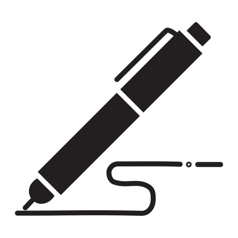 Pen, write icon. line and glyph versions, signature pen outlines and filled vector signs. linear and filled pictograms. Symbol, logo illustration. Collection of icons of different styles. eps 10