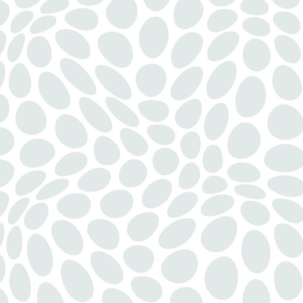 abstract grey white color big polka dot wavy distort pattern on white color background vector