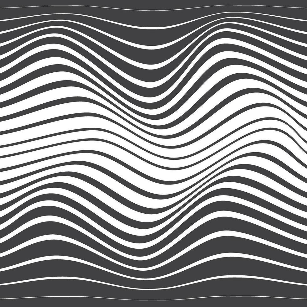 abstract grey ash color horizontal blend halftone wavy distort line pattern vector