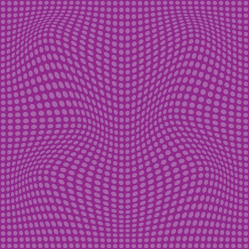 abstract seamlees lite violet color small polka dot grid wavy distort pattern on purple color background vector