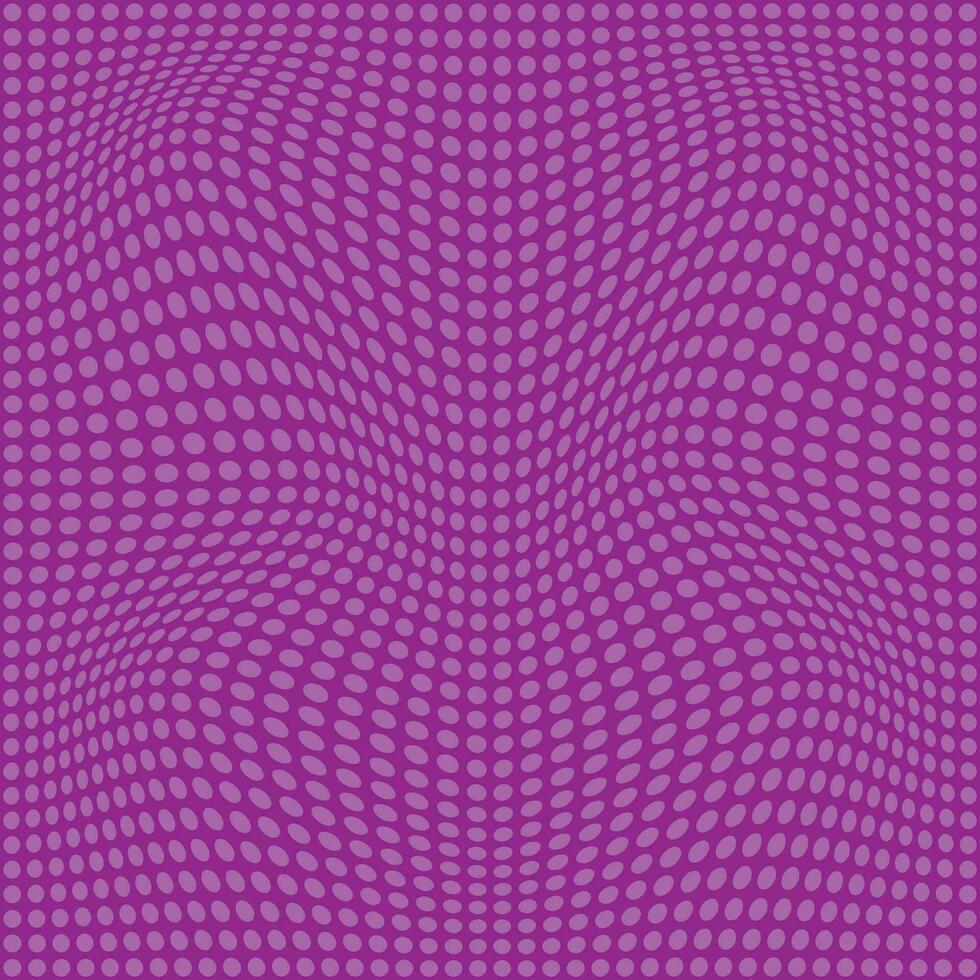 abstract seamlees lite violet color small polka dot grid wavy distort pattern on purple color background vector