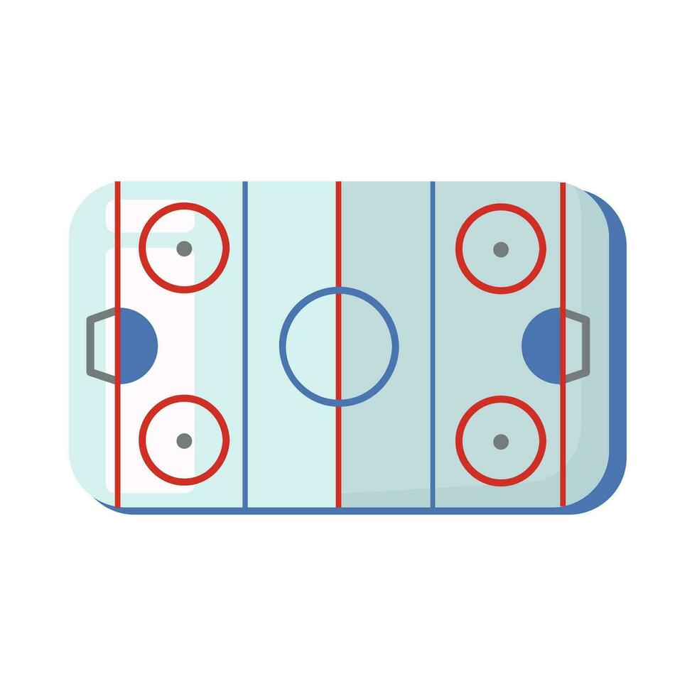 Ice hockey rink icon clipart avatar logotype isolated vector illustration