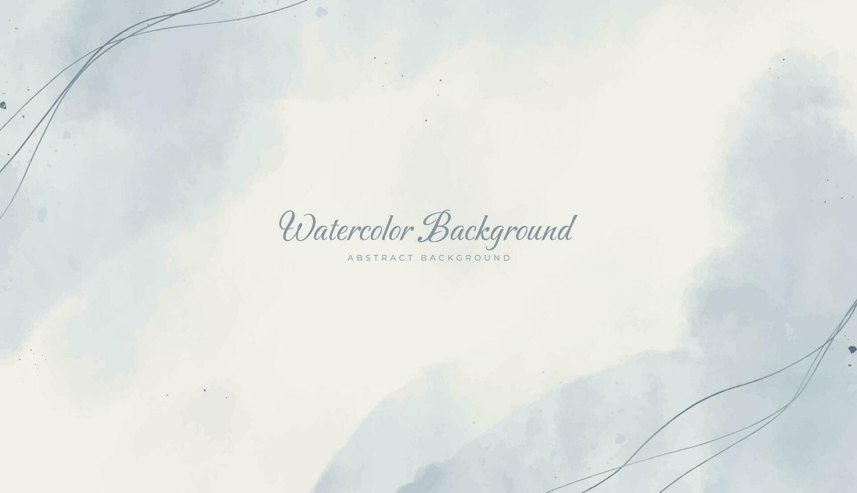 Abstract horizontal watercolor background. Neutral light colored empty space background illustration vector