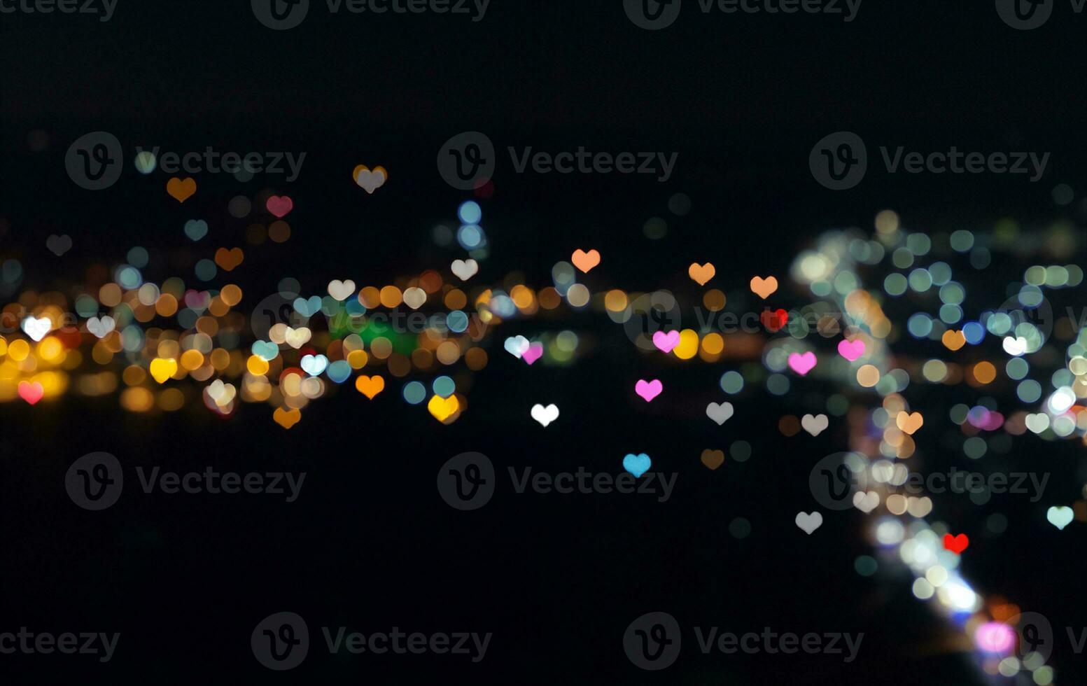 Abstract colorful hearts background for valentine's day photo