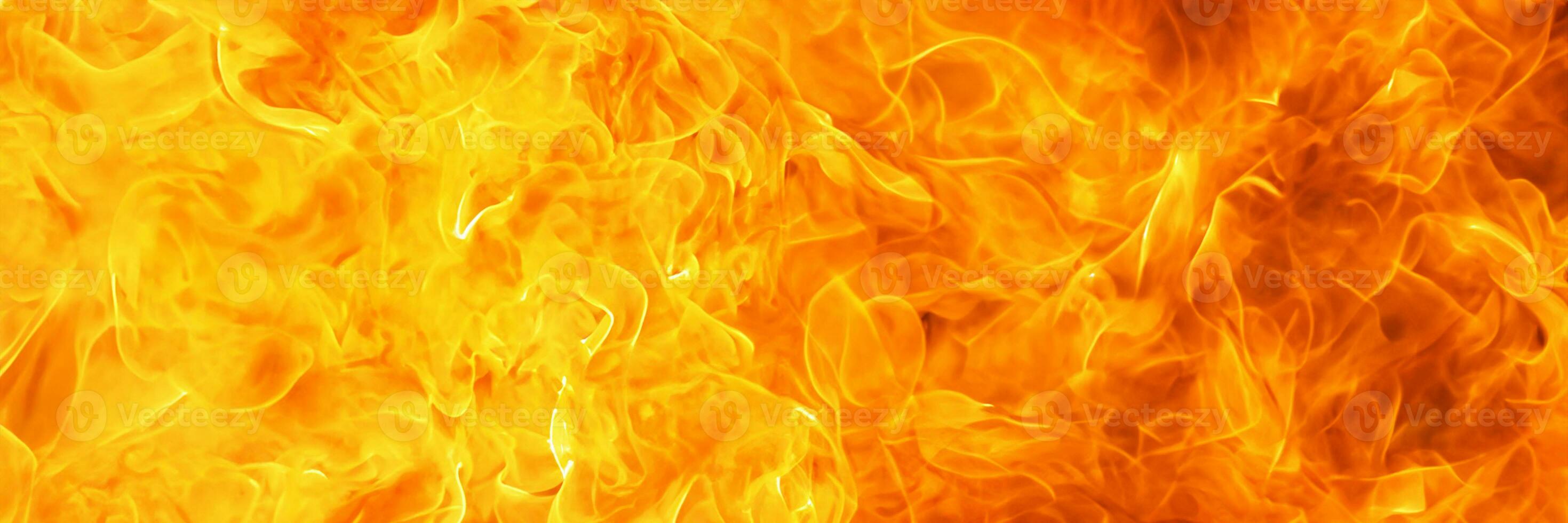 blaze fire flame conflagration texture for banner background, 3 x 1 ratio photo