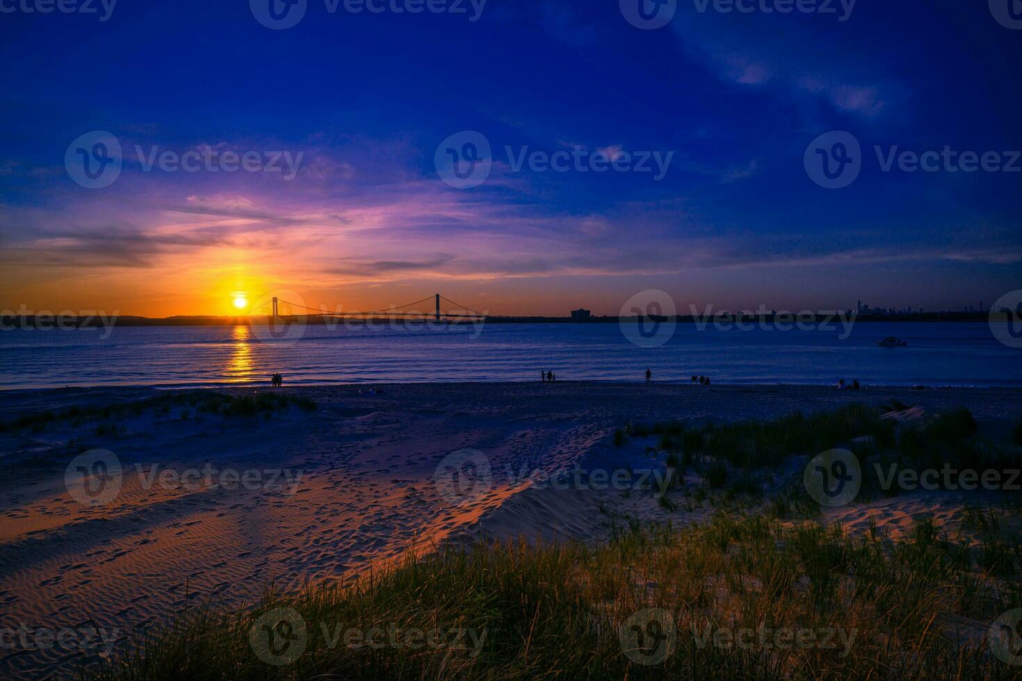 Sunset by the Bridge photo