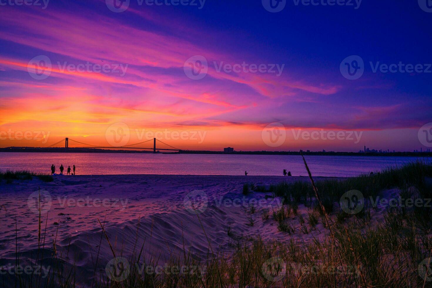 Sunset by the Bridge photo