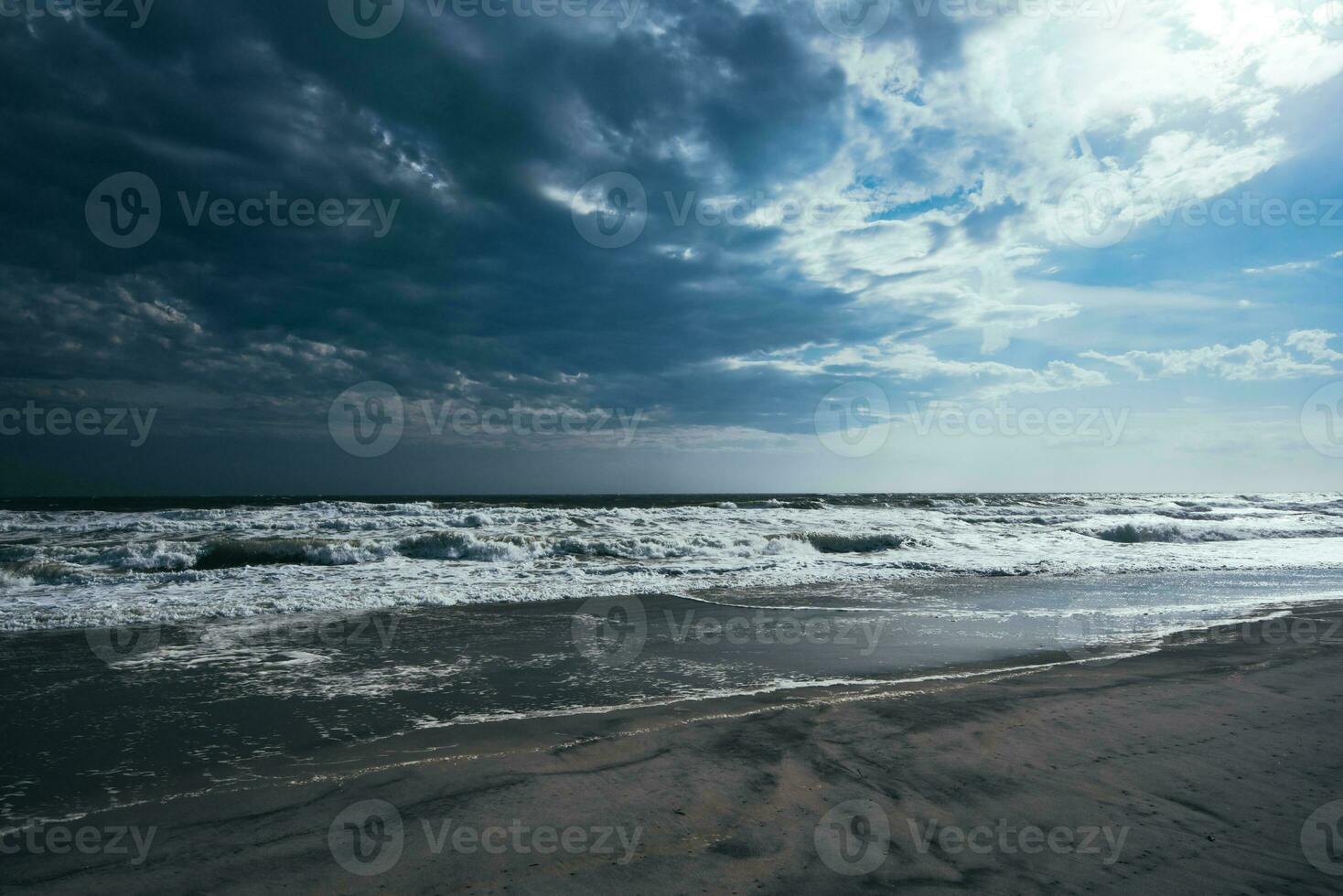 Stormy Winter Ocean photo