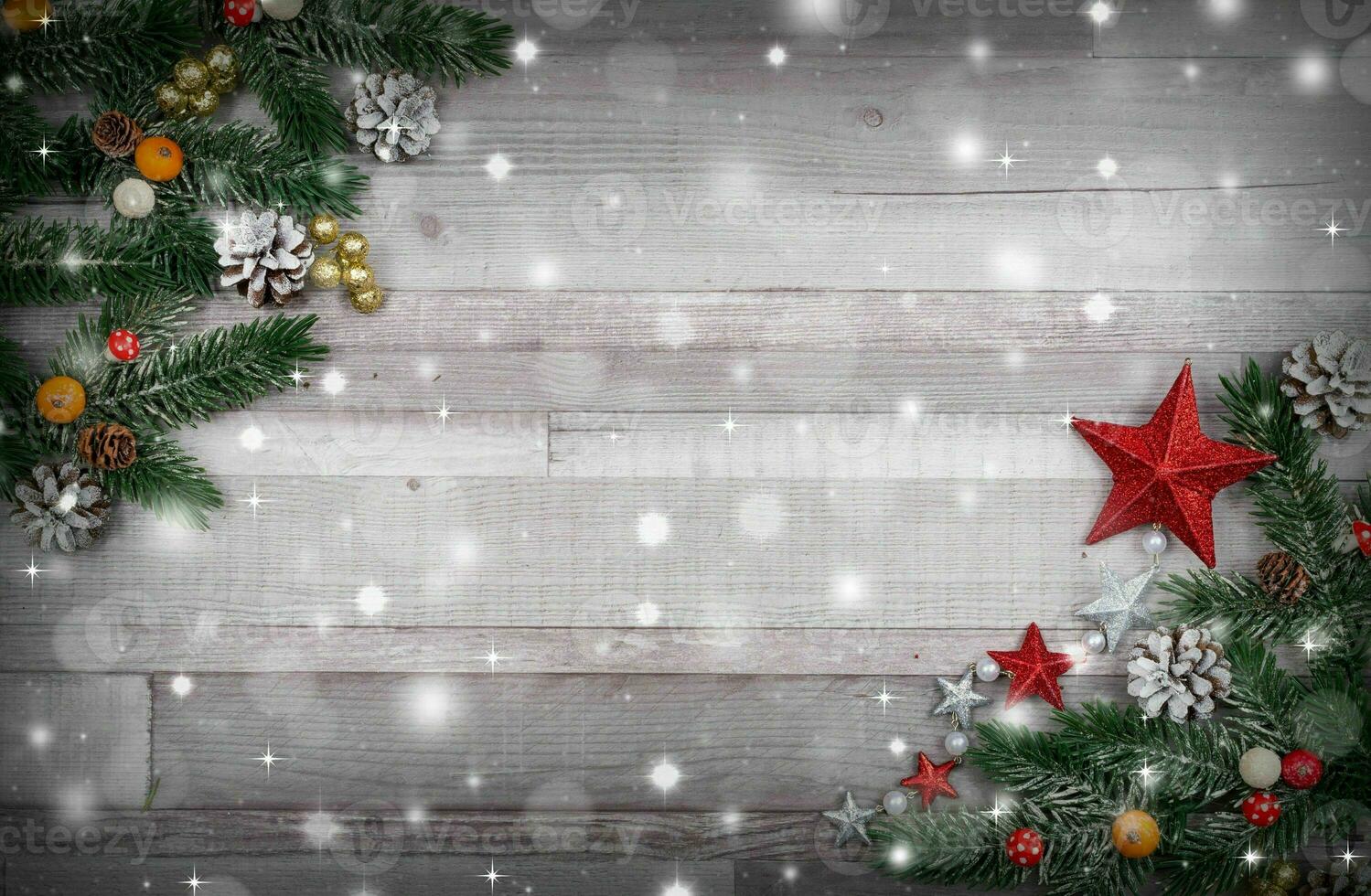 Christmas and happy new year winter background photo