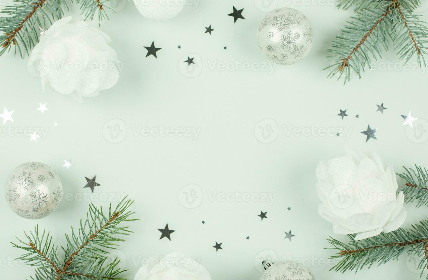 Christmas and happy new year winter background photo