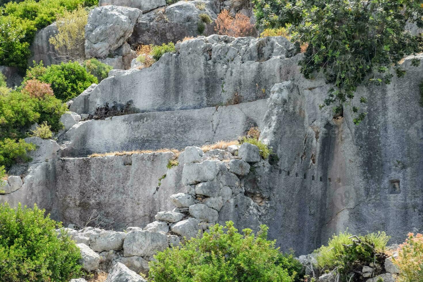 el restos de el ciudad de mira, kekova foto