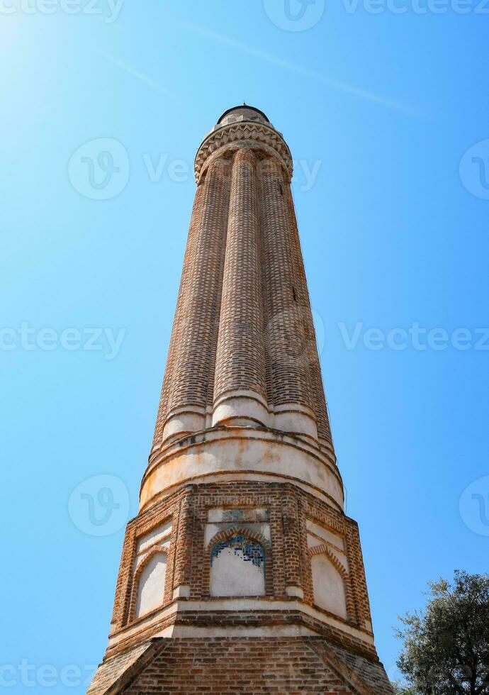 Tower of the ancient minaret photo