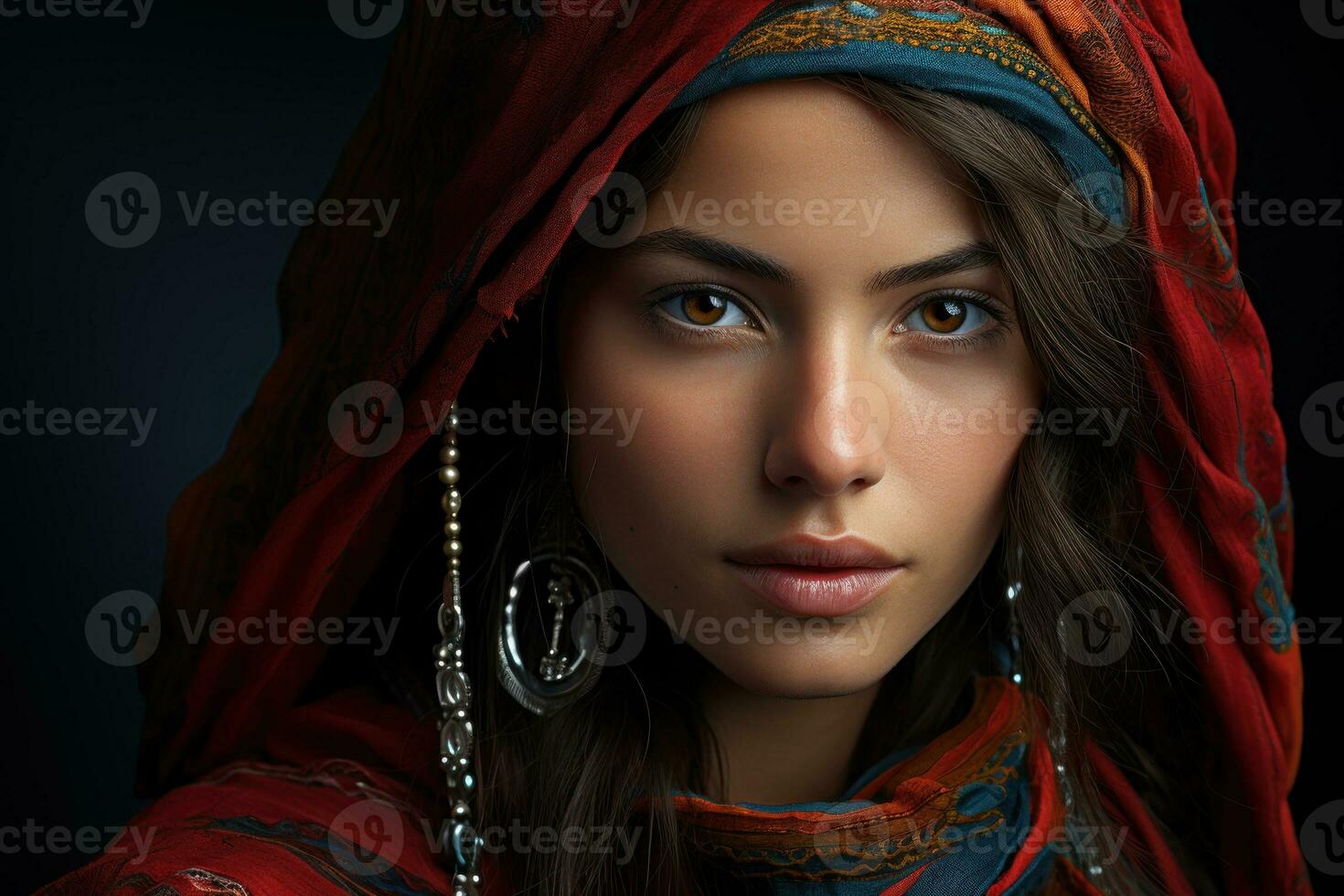 AI generated Woman embodying strength and adaptability, empowering women images photo