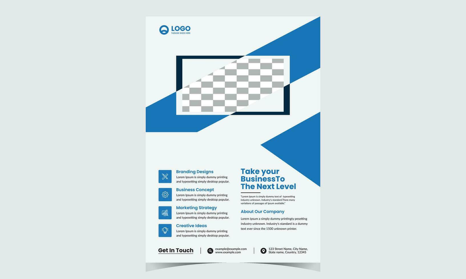 Modern digital marketing flyer template, Corporate business flyer design, Marketing agency brochure, cover, template vector