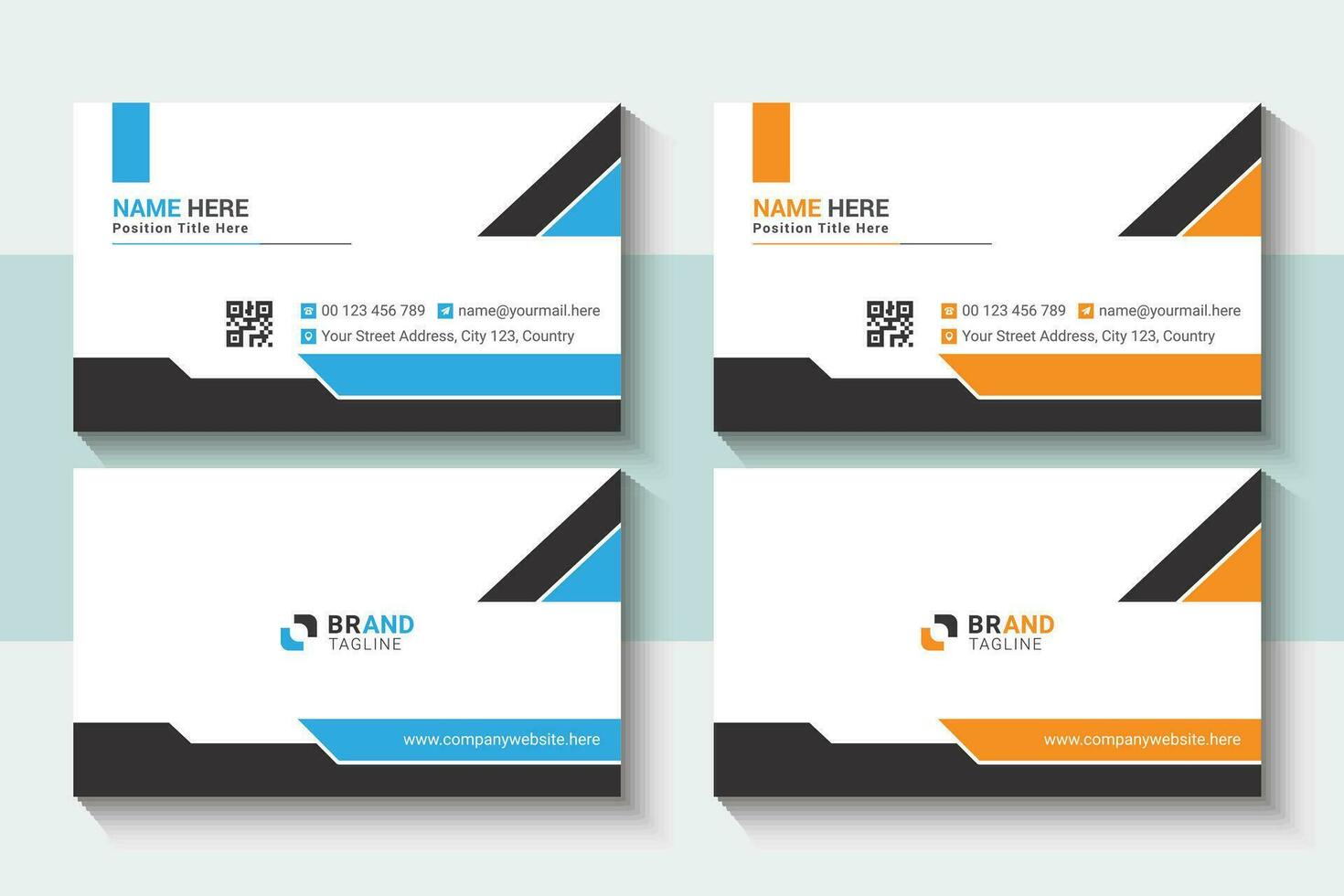 Vector modern and creative business card template design