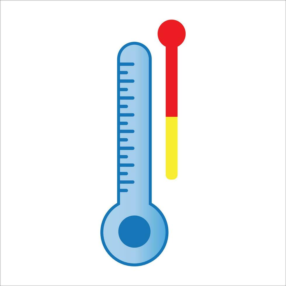 termómetro temperatura medición herramienta icono logo vector diseño