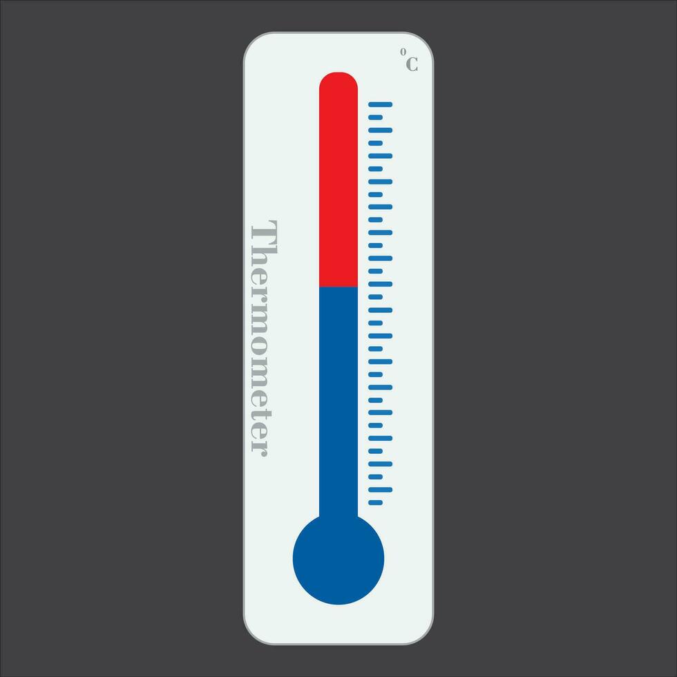 thermometer temperature measuring tool icon logo vector design