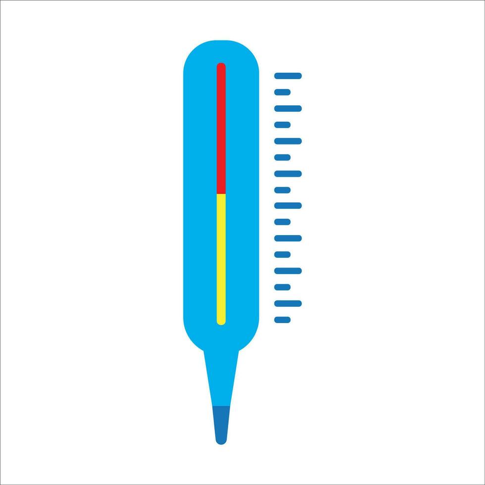 termómetro temperatura medición herramienta icono logo vector diseño