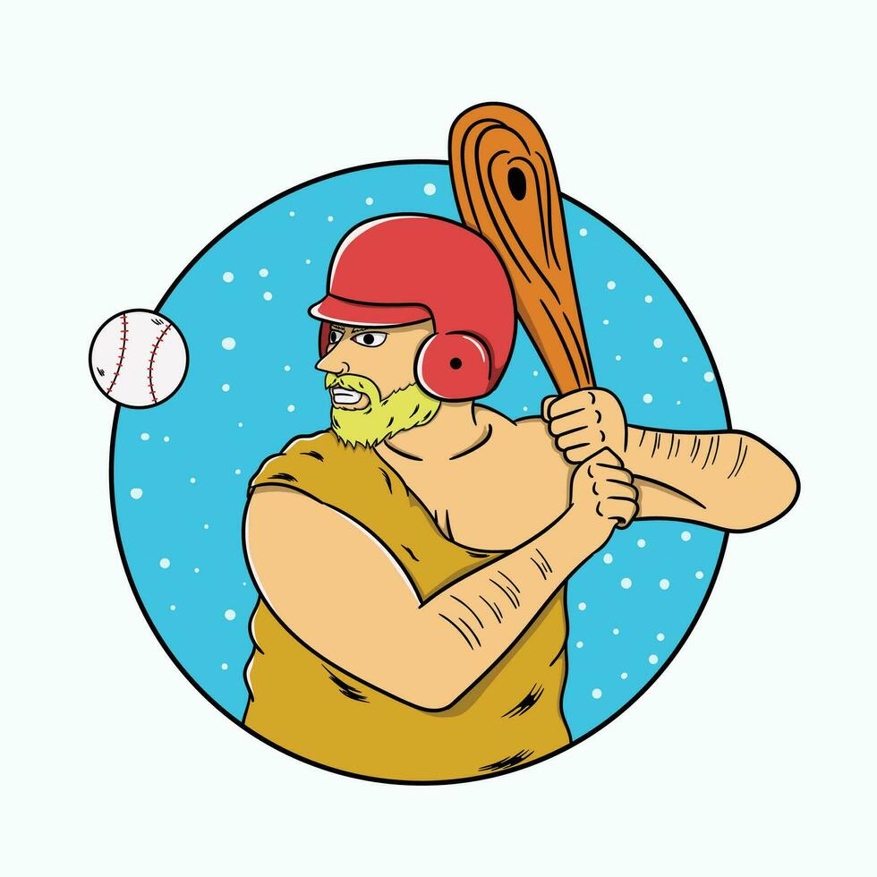 Baseball ancient free vector illustration