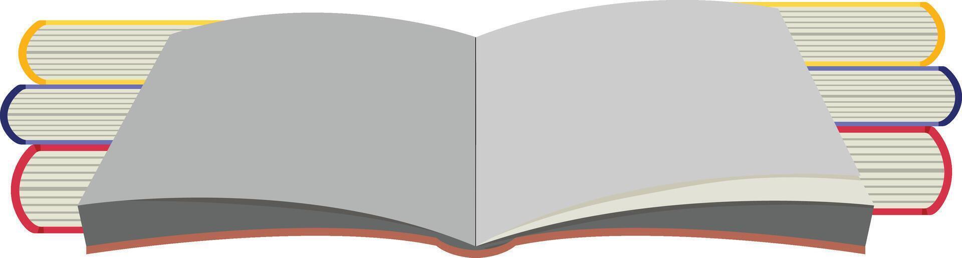 libro abierto con marcador vector