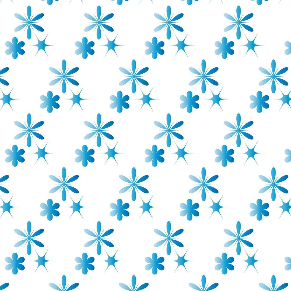 Abstract flower pattern vector