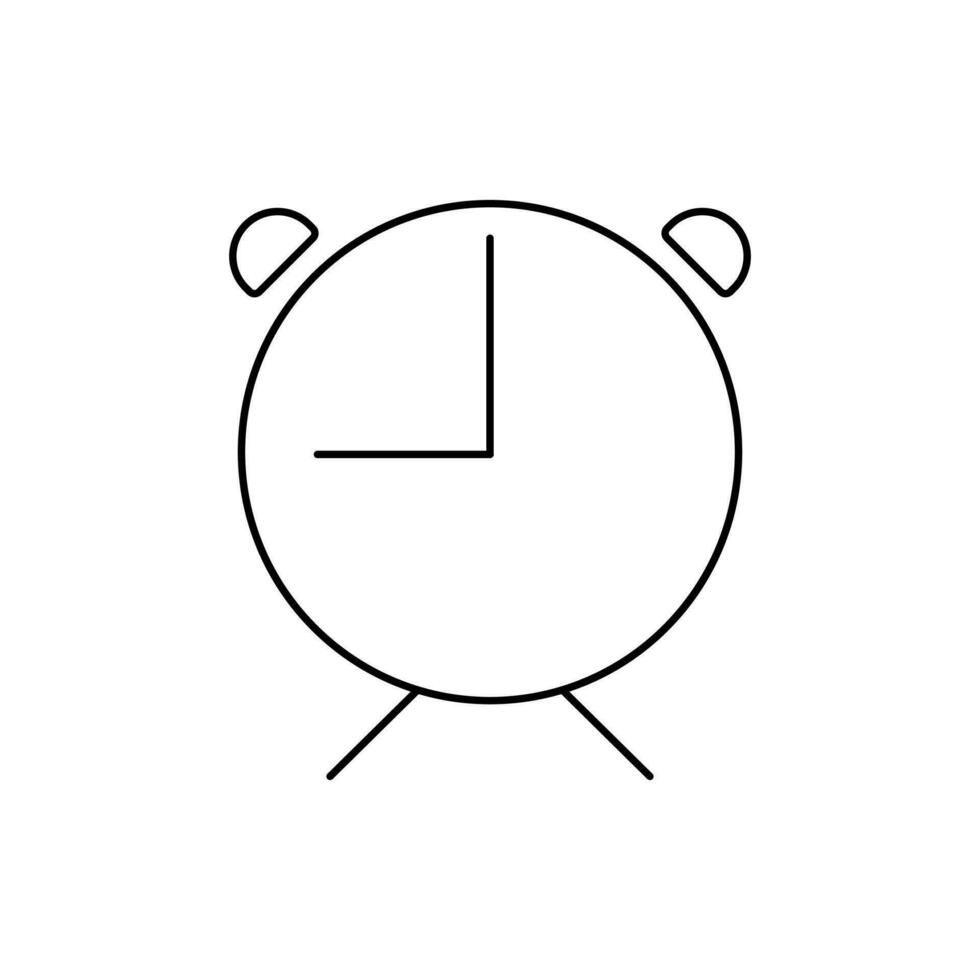 Clock icon, flat design vector