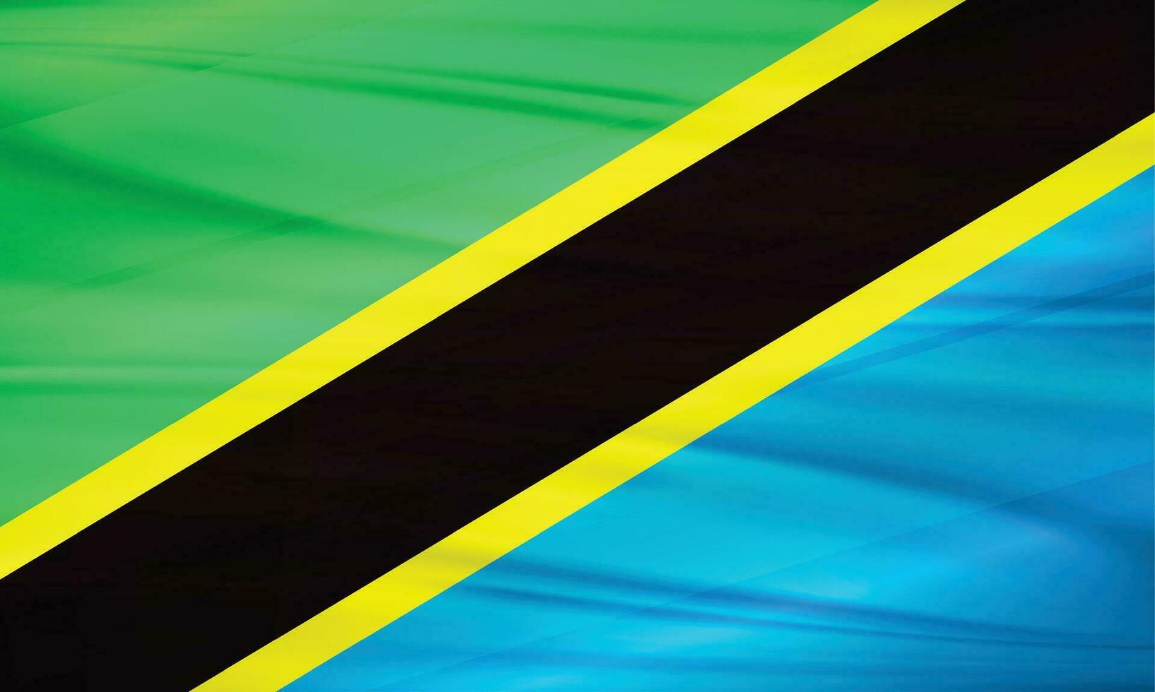 Illustration of Tanzania Flag and Editable vector Tanzania Country Flag