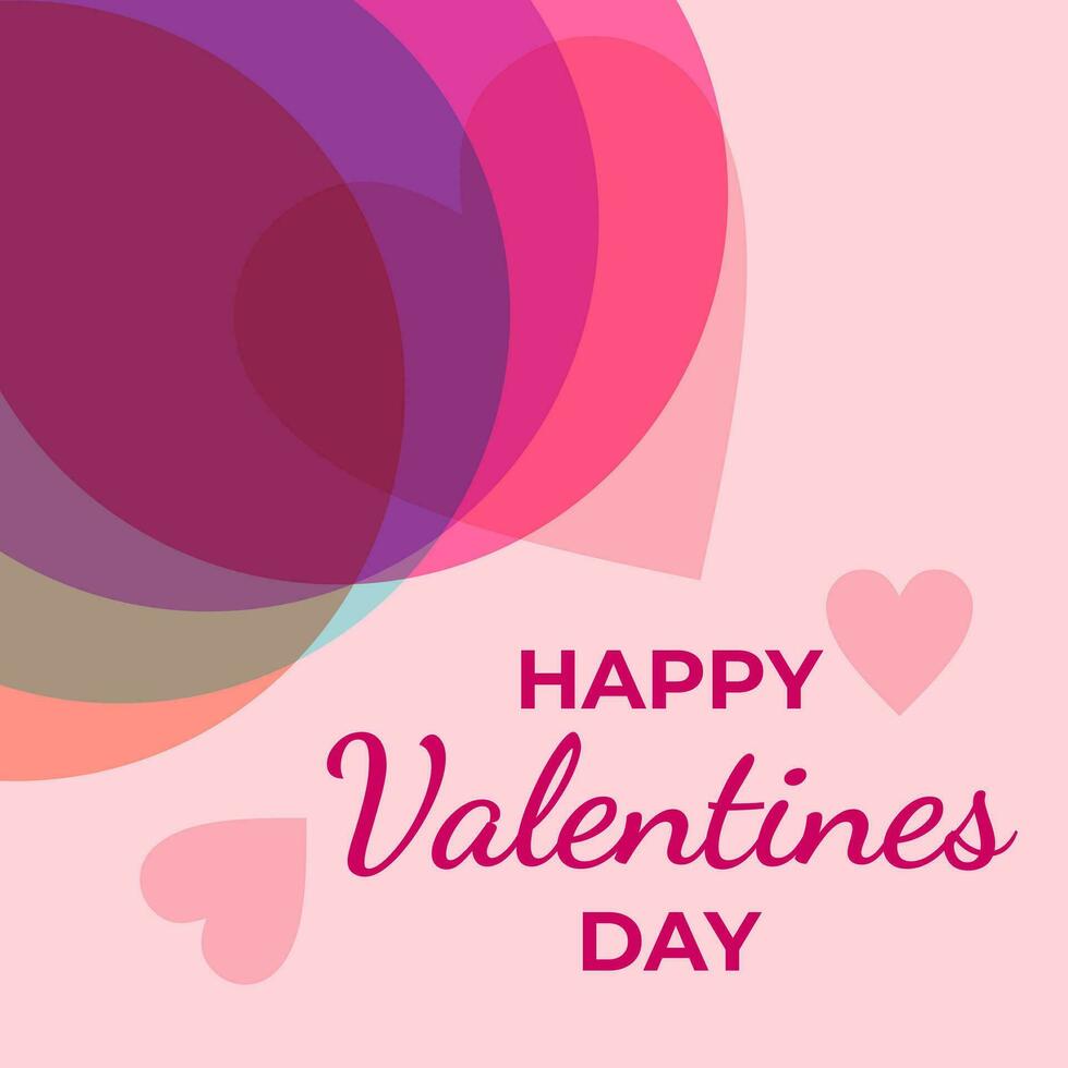 HAPPY VALENTINES DAY BACKGROUND WITH LOVE HEART ILLUSTRATION DESIGN VECTOR GOOD FOR GREETING CARD, COVER DESIGN, POSTER, SOCIAL MEDIA POST