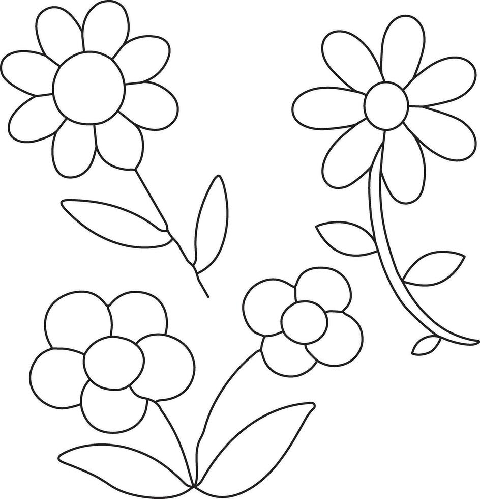 Premium vector hand drawn flowers illustration