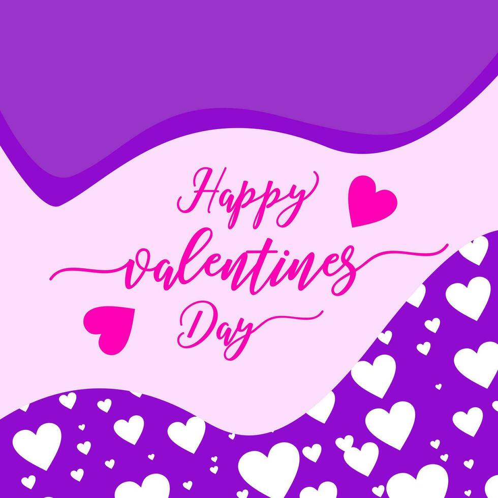 HAPPY VALENTINES DAY BACKGROUND WITH LOVE HEART ILLUSTRATION DESIGN VECTOR GOOD FOR GREETING CARD, COVER DESIGN, POSTER, SOCIAL MEDIA POST