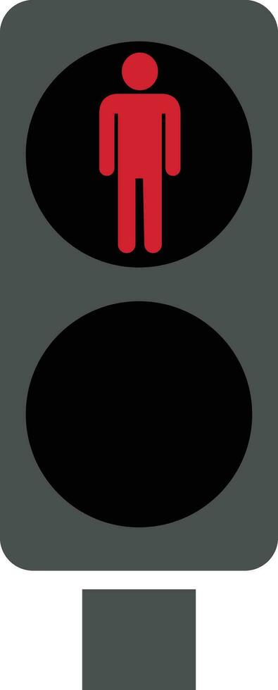 Traffic light interface icon in flat. isolated in symbol use for Traffic control or stoplights with go light and caution light in vector for apps and website