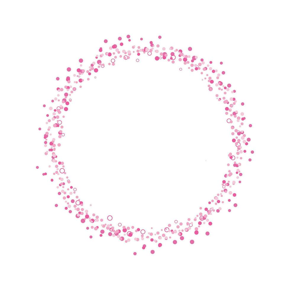 Vector pink glitter circle abstract background