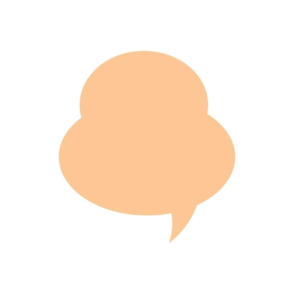 Vector speech bubble on white background