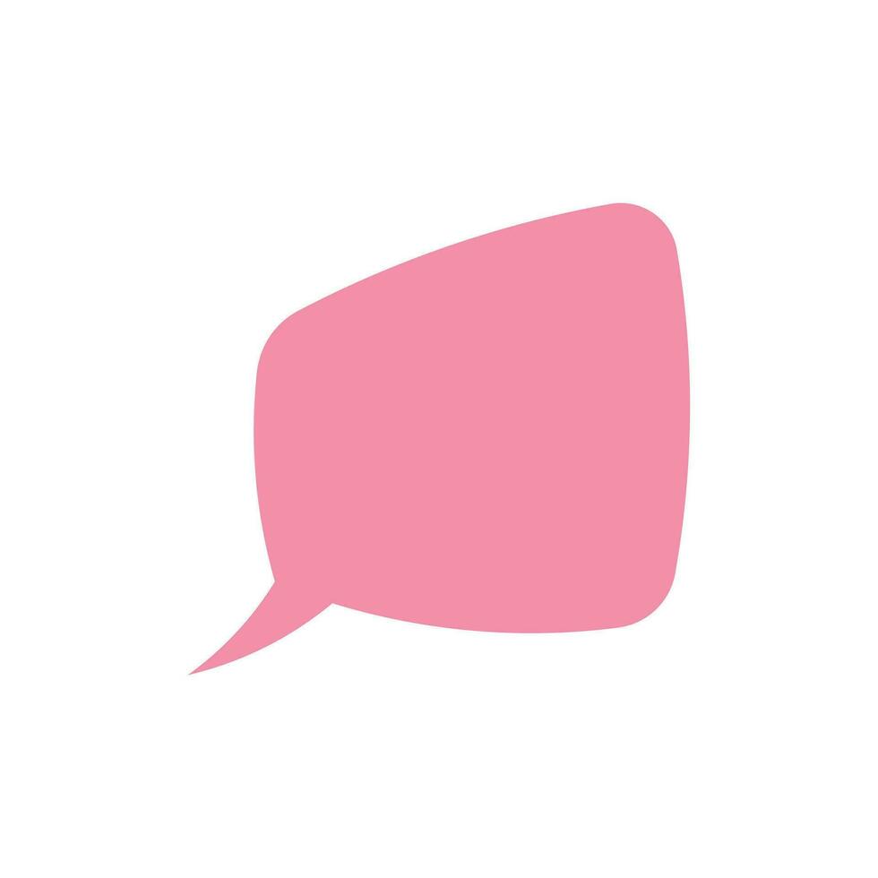 Vector speech bubble on white background
