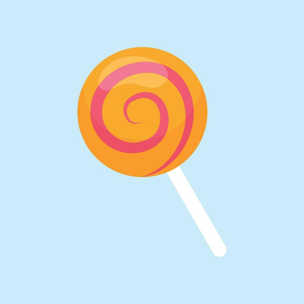 Vector lollipop vector isolated icon. emoji illustration. lollipop vector emoticon