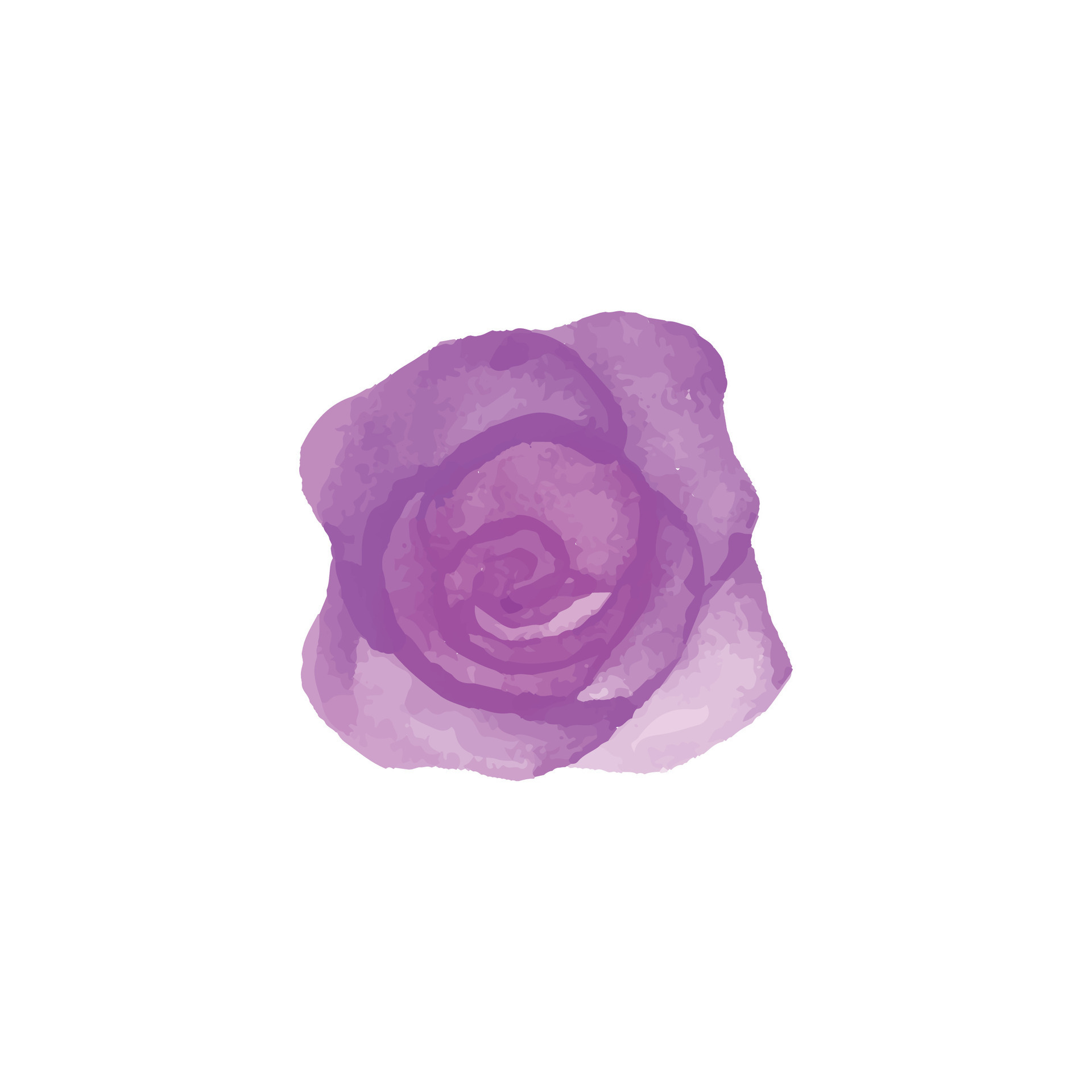 Vector hand drawn purple rose isolated on white 36251362 Vector Art at