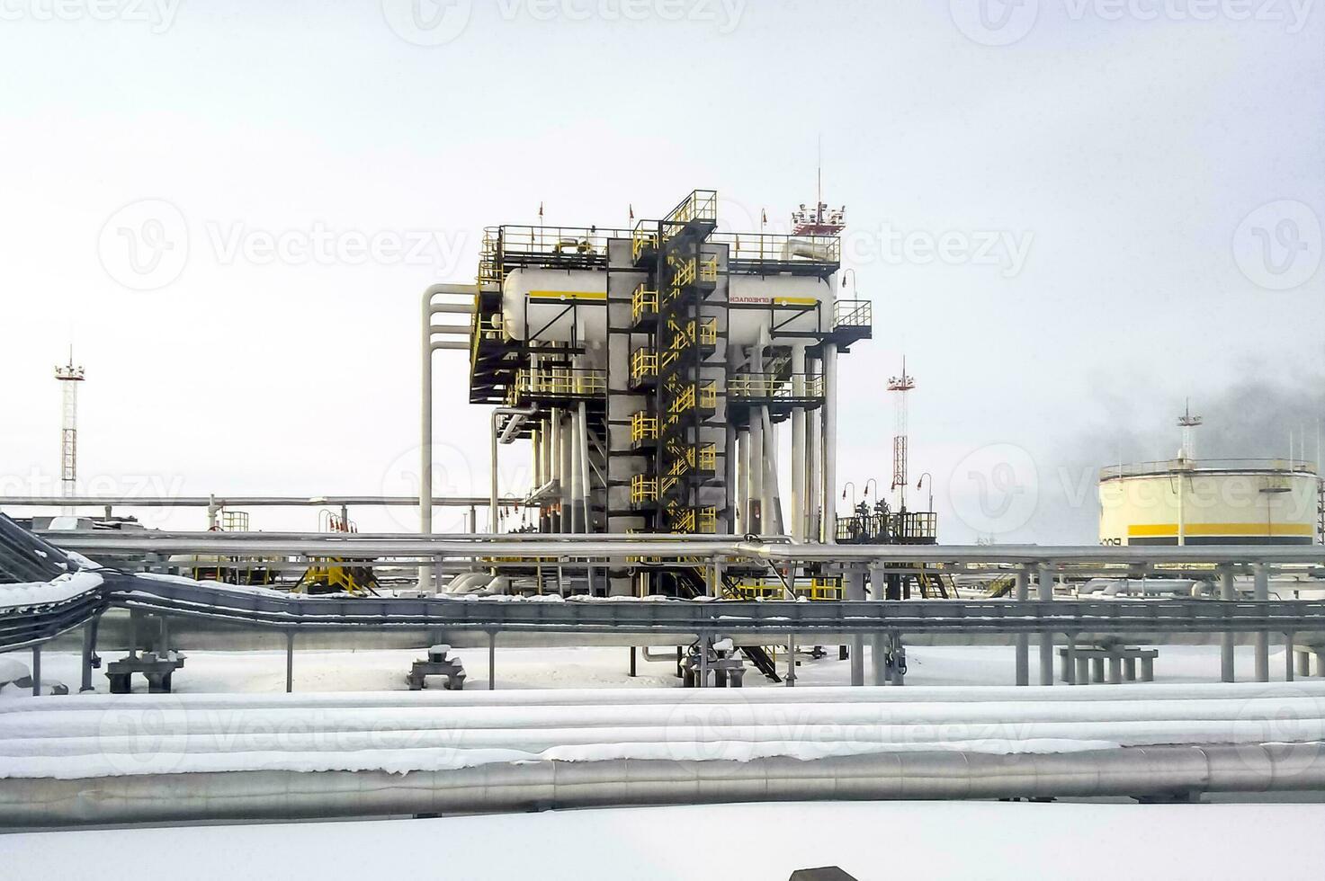 Separators are end. Equipment for oil separation. Modular oil tr photo