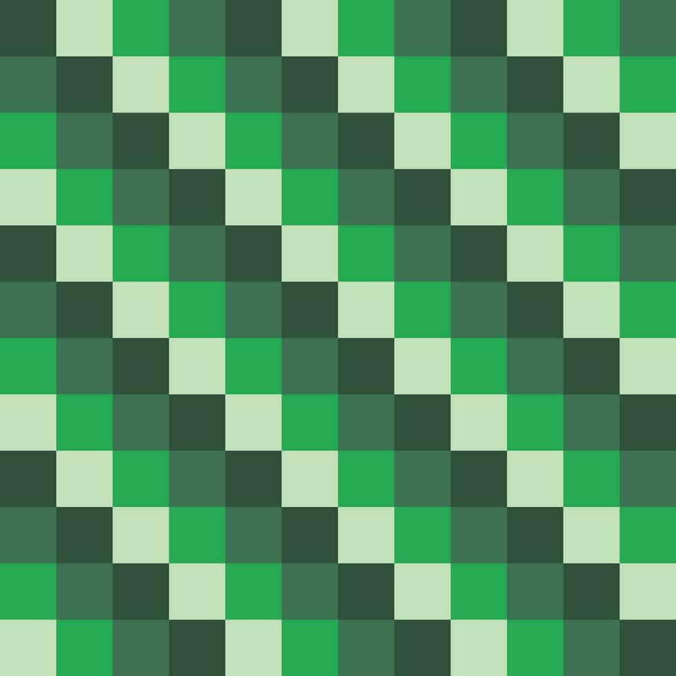 Geometric seamless pattern square with green shade. vector