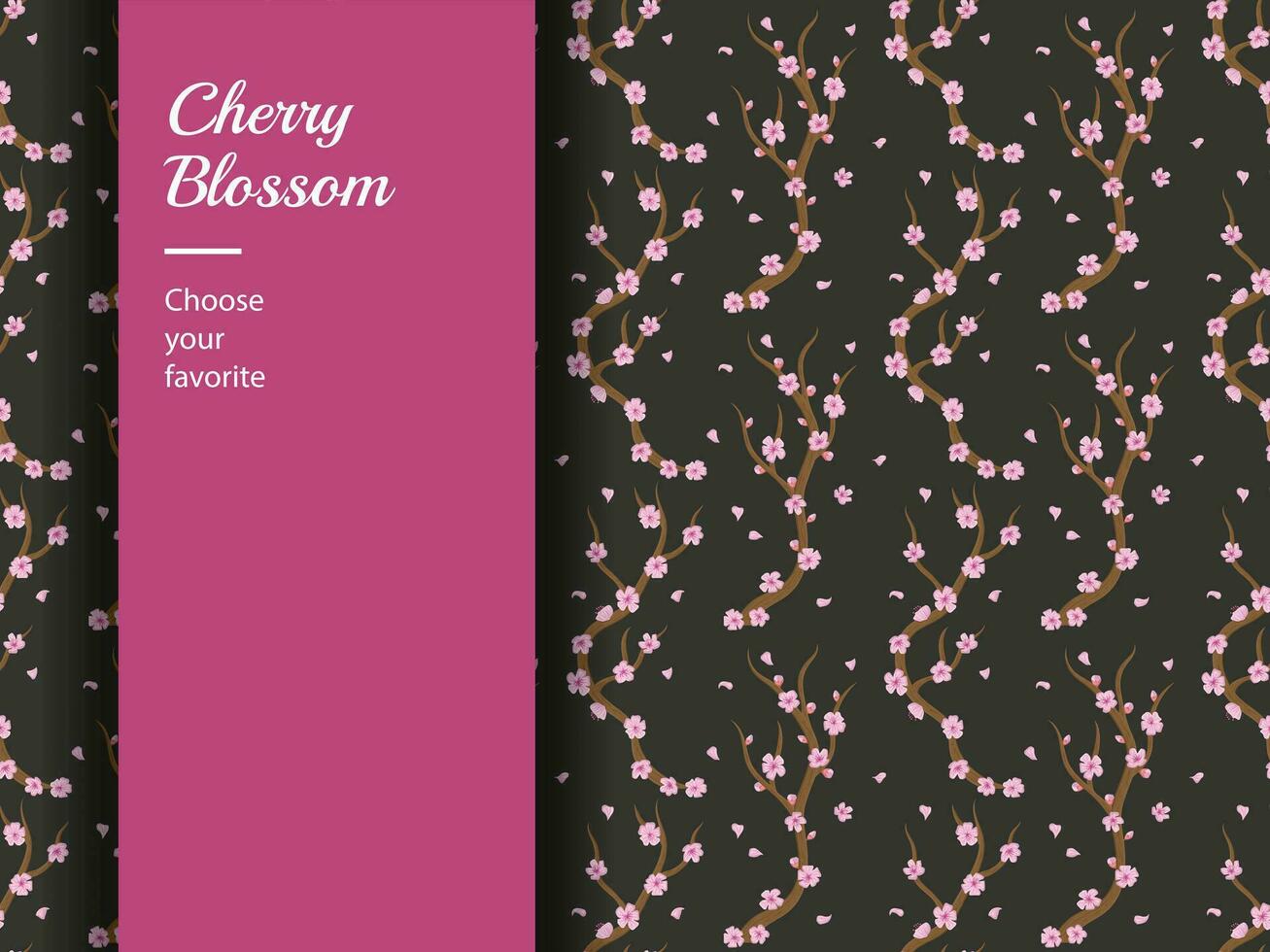 cherry blossom element vector pattern white day easter flower Asian japanese