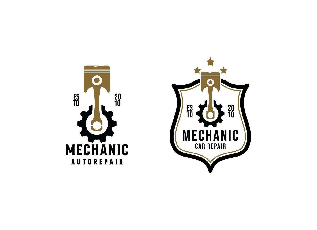 automotor mecánico logo diseño. mecánico servicios, auto reparar logo. diseño plantilla, vector ilustración.