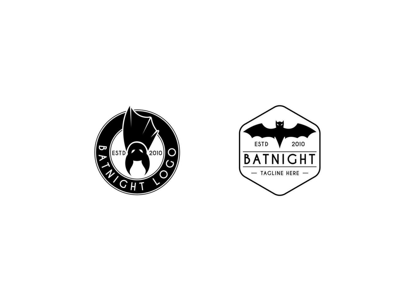Bat logo vector icon. Flying bat logo design