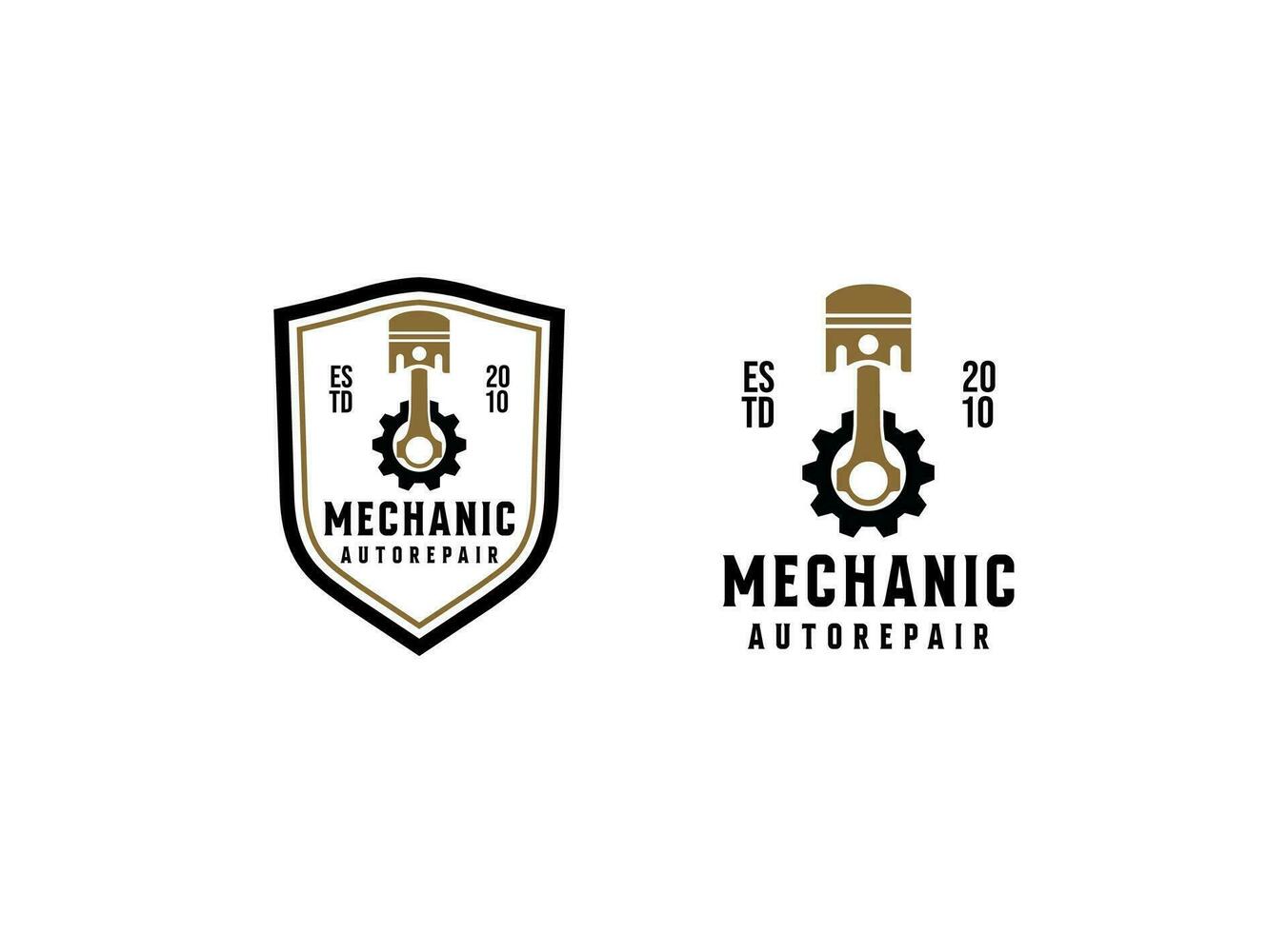 Automotive mechanic logo design. Mechanic services, auto repair logo. design template, vector illustration.