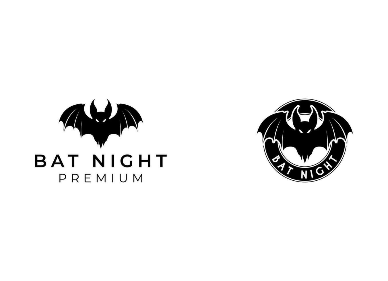 Bat logo vector icon. Flying bat logo design