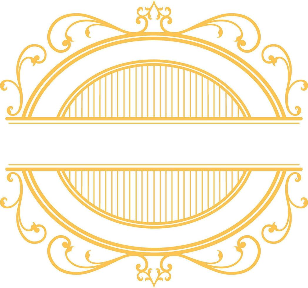 Clásico real lujo victoriano ornamental logo vector